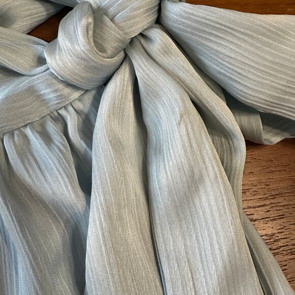 Sachin & Babi Ice Blue Kayla Dress, Formal Maxi Halter, $285 retail, size 14 - Picture 9 of 9